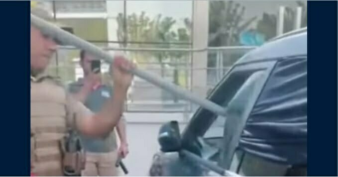Polícia Militar salva cachorro que foi deixado dentro de veículo fechado em Santa Catarina