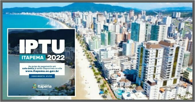 IPTU 2022 segue disponível para pagamento em cota única em Itapema