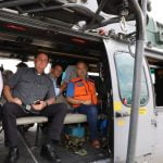 Presidente sobrevoa areas atingidas pelas chuvas em Sao Paulo