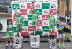 Ciclistas de Itapema são destaque na 4ª etapa do catarinense da modalidade 1 Ciclismo feminino Itapema