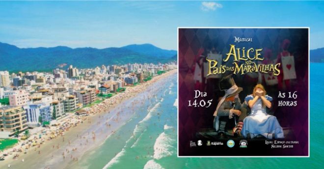 Musical 'Alice no País das Maravilhas' será apresentado no Espaço Cultural neste sábado (14)