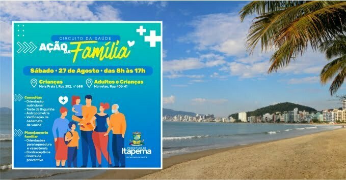 Circuito da Saúde será nas UBS Morretes I e Meia Praia I