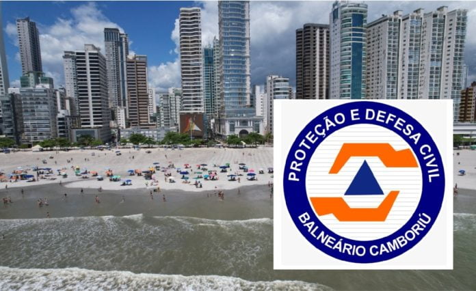 Atualização das chuvas em Balneário Camboriú - 17h28