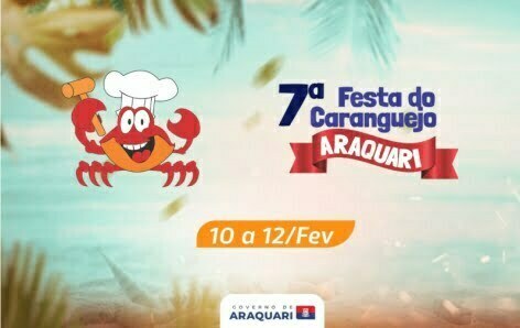 Araquari realiza a 7ª Festa do Caranguejo entre os dias 10 a 12 de fevereiro