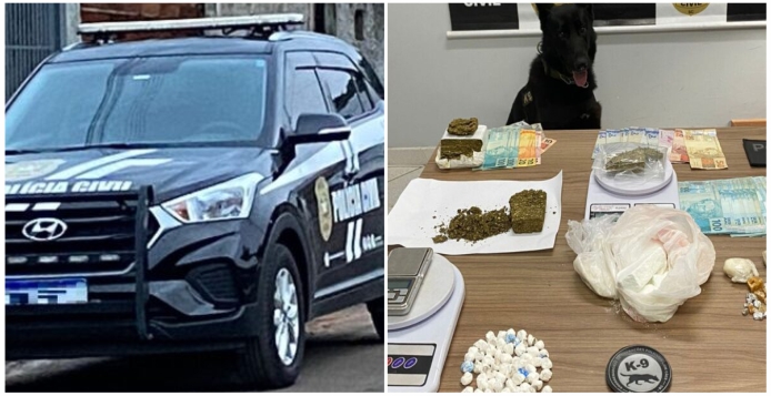 Polícia Civil prende oito pessoas e apreende drogas e dinheiro em SC