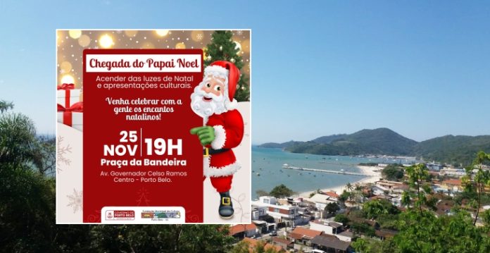 Porto Belo celebra a chegada do Papai Noel e o acender das Luzes de Natal neste sábado