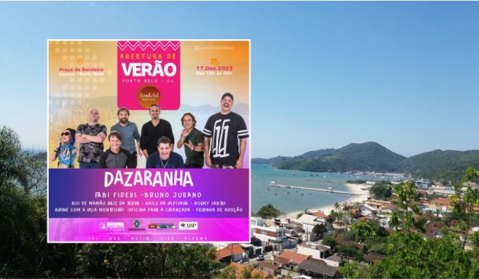Porto Belo realiza Abertura de Verão com show da banda Dazaranha