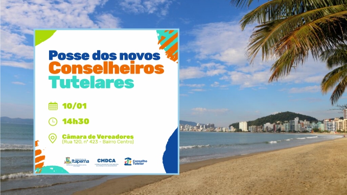 Posse dos novos conselheiros tutelares será nesta quarta-feira (10)