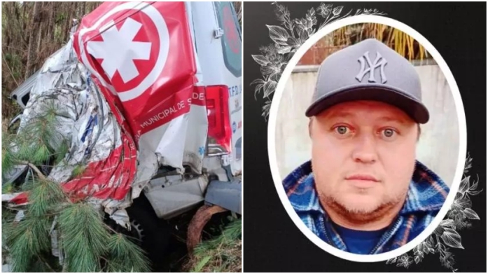 Motorista de ambulância perde a vida em grave acidente na BR-282