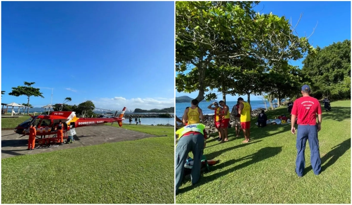 Afogamento no costão da Praia do Plaza mobiliza equipes de resgate em Itapema