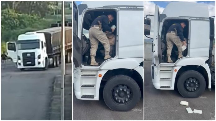 Motorista de caminhão pula de veículo em movimento na BR-101, em Tubarão