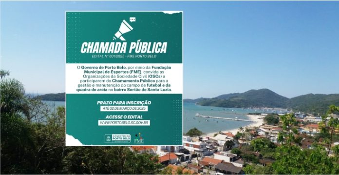 Porto Belo abre edital para gestão de espaço esportivo no Sertão de Santa Luzia