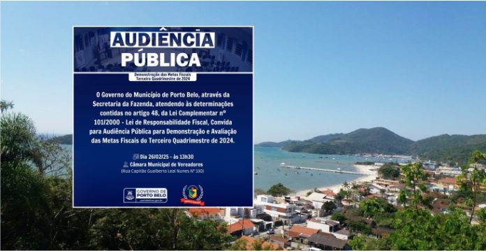 Porto Belo convida população para Audiência Pública de Prestação de Contas