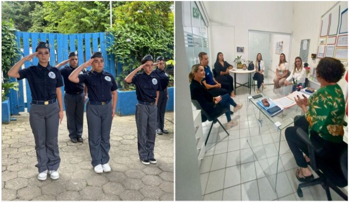 Braço do Norte conhece modelo educacional de Itapema em visita à Escola Cívico-Militar