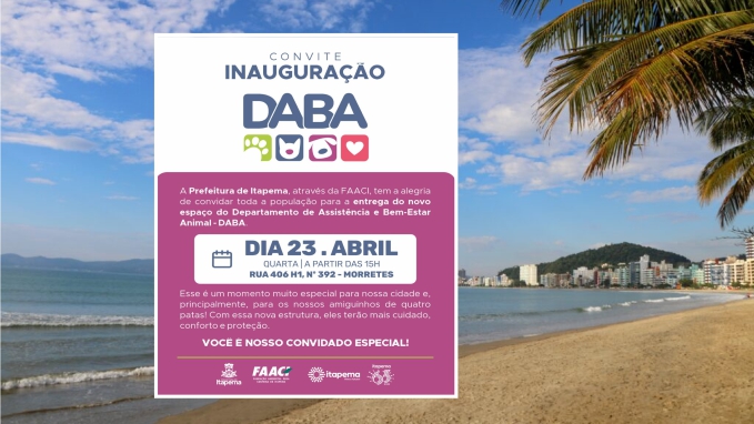 DABA de Itapema ganha novo endereço e convida comunidade para celebrar