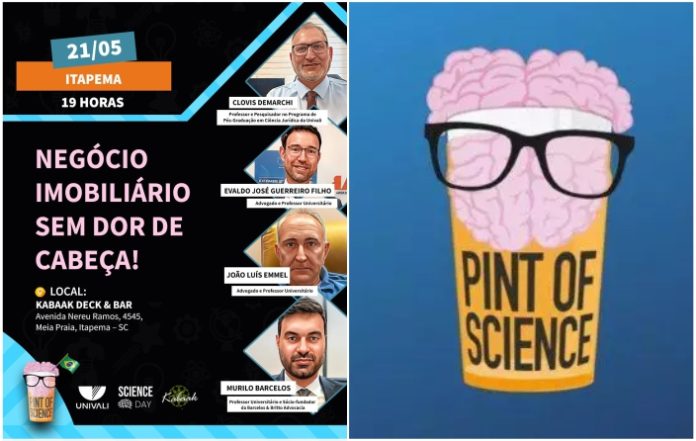 Itapema recebe o Pint of Science 2025 com debates sobre empreendedorismo, turismo e mercado imobiliário