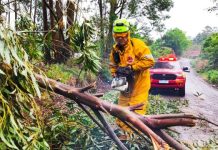 CBMSC mobiliza mais de 80 bombeiros para 151 ocorrências após temporais em SC