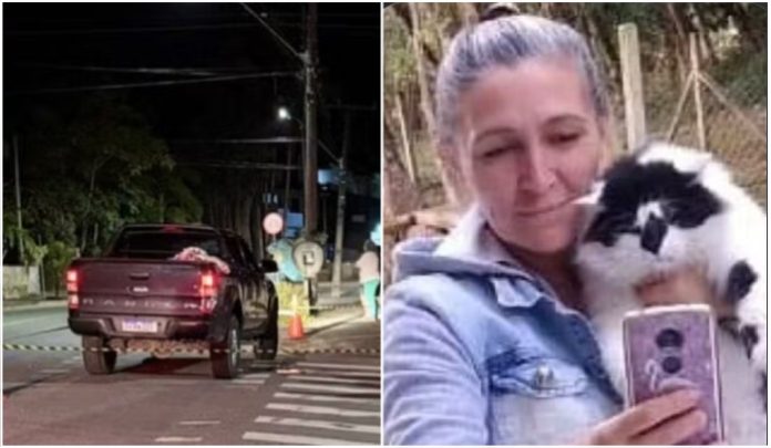 Marido é preso após matar esposa a tiros dentro de caminhonete em Timbó