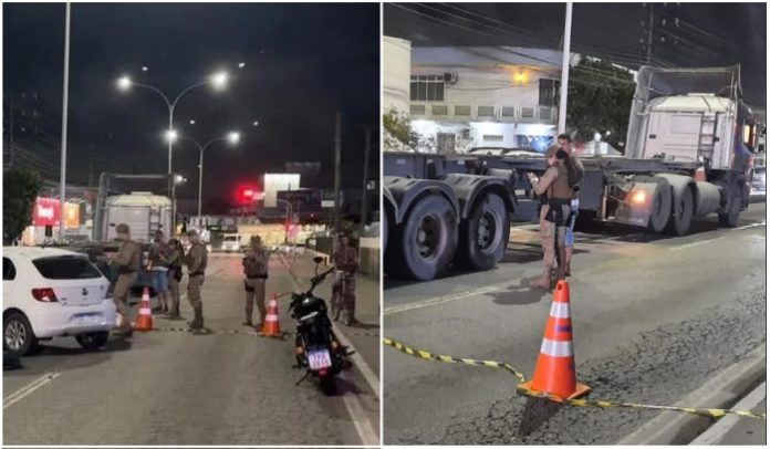 Motociclista de 43 anos morre após colisão envolvendo carro e carreta em Itajaí