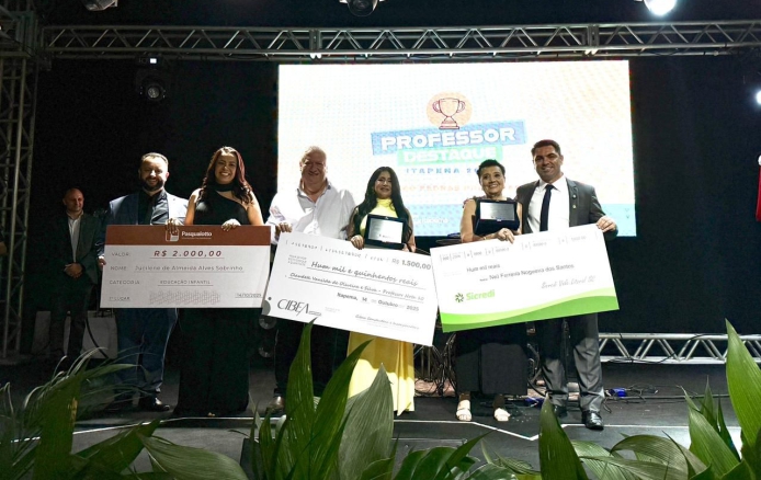 Educadores de Itapema são homenageados no Concurso Professor Destaque 2025