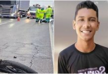 Lucas Santos Aguiar é vítima fatal de acidente com caminhão em SC