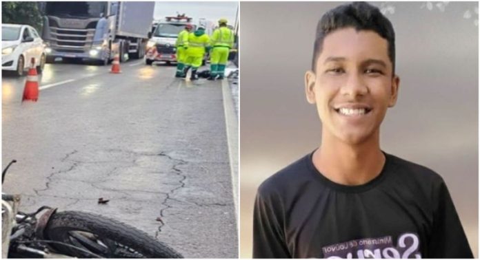 Lucas Santos Aguiar é vítima fatal de acidente com caminhão em SC