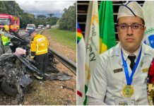 Chef premiado morre em colisão fatal na BR-116 em Santa Catarina