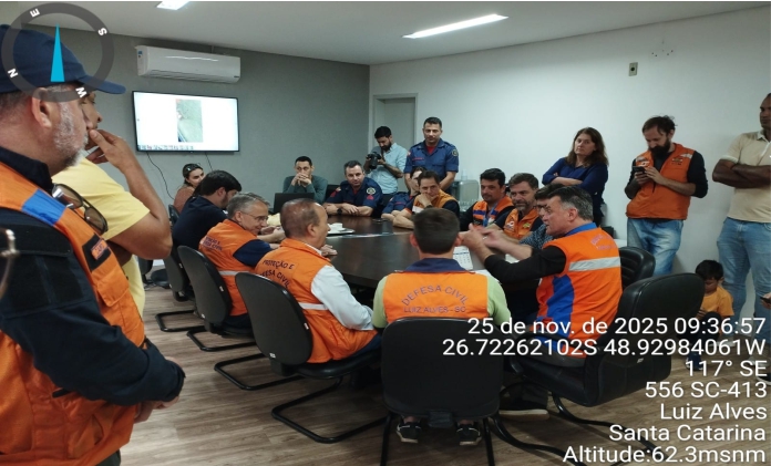 Defesa Civil de Itapema envia equipe para apoiar Luiz Alves após enchentes