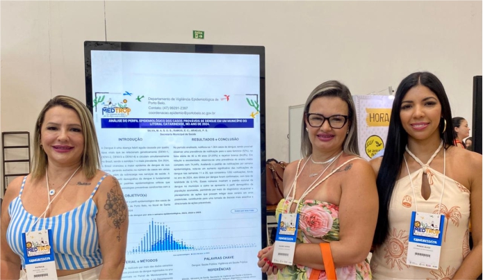Equipe de Porto Belo apresenta estudo sobre dengue em congresso nacional de medicina tropical
