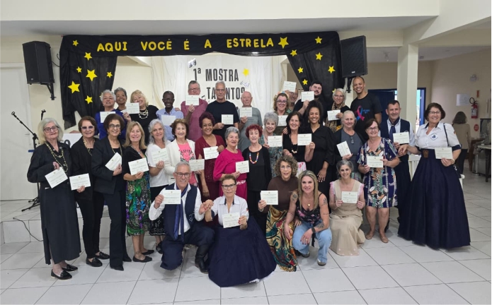 Idosos em cena_ Porto Belo promove a 1ª Mostra de Talentos na melhor idade
