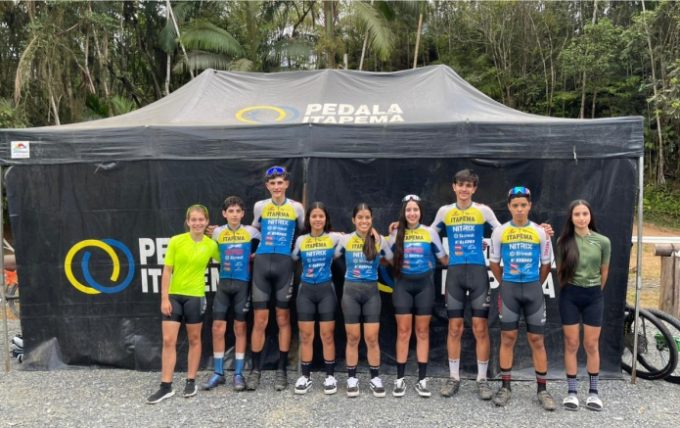 Itapema brilha na estreia do ciclismo na OLESC com medalha de prata