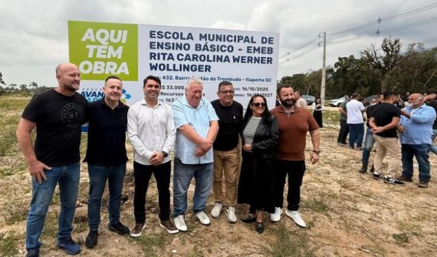 Itapema inicia construção da Escola de Referência Rita Carolina Werner Wollinger no Bairro Sertão