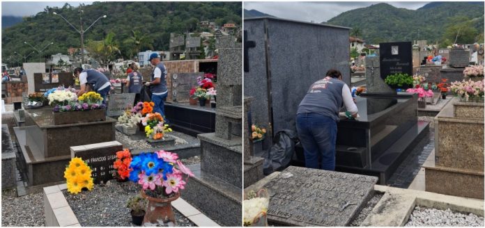 Limpeza nos cemitérios de Itapema elimina mais de mil focos da dengue