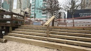 Recuperacao de orla na Meia Praia