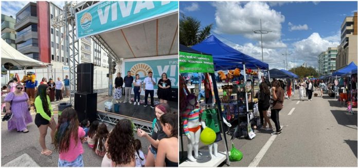 Viva Praia ganha clima de Natal e movimenta a Orla Central de Itapema
