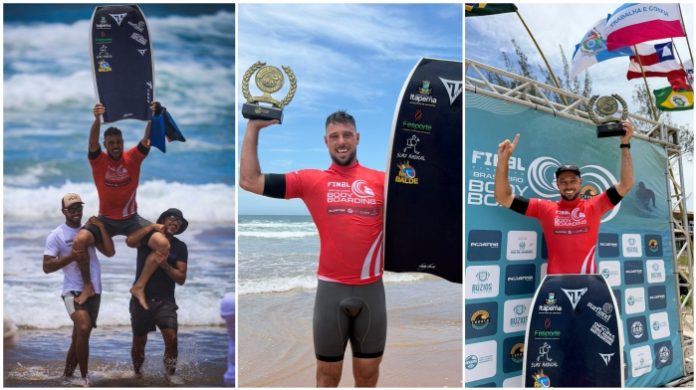 Itapema celebra bicampeonato de Éder Luciano no bodyboard após temporada histórica