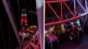 Papai Noel Radical encanta Balneario Camboriu