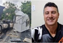 Caminhoneiro perde a vida em colisão entre veículos pesados na SC-416