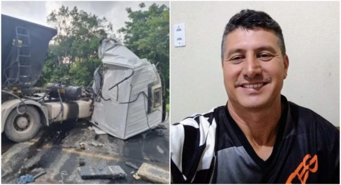 Caminhoneiro perde a vida em colisão entre veículos pesados na SC-416