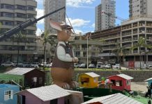 Praça da Paz começa a ganhar forma para receber a Vila de Páscoa em Itapema