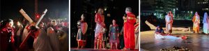 Orla de Itapema se transforma em palco de fé com encenação da Paixão de Cristo 1 Apresentacao com voluntarios e uso do mar como cenario emociona publico na Sexta feira Santa