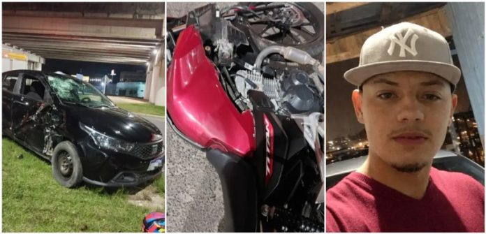 Tragédia na BR-282_ motociclista de 20 anos morre após batida com carro