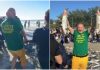 VÍDEO: Luciano Hang participa de lanço de tainha em Bombinhas e critica restrições à pesca em SC