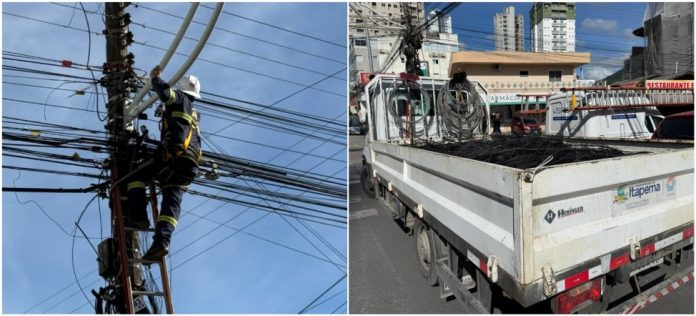 Operação Limpa Poste avança para Avenida Principal e reforça combate à fiação irregular em Itapema
