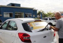 Porto Belo mobiliza campanha Maio Amarelo com ações educativas e adesivação da frota pública