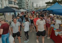 Viva Praia transforma orla de Itapema em ponto de encontro para famílias e fãs de futebol