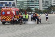 Afogamento mobiliza bombeiros e termina com morte na Praia Central de Balneário Camboriú