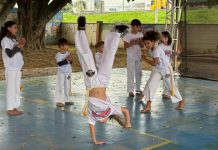 Capoeira reúne cerca de 500 estudantes em grande mostra pedagógica em Itapema