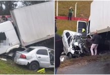 Colisão entre carro e caminhão deixa motorista morto na BR-470 em Ibirama