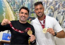 Das ondas de Itapema para o mundo: Éder Luciano é homenageado pelo prefeito Alexandre Xepa